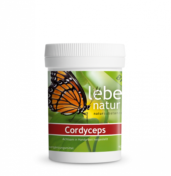 lebe natur® Cordyceps sinensis, Pilz 90er BIO Dose