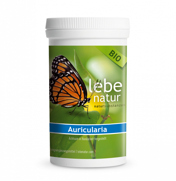lebe natur® Auricularia auricula 180, Pilz BIO Dose